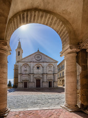 Wall Mural - Cathedral in Pienza, Tuscany