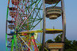 Ferris Wheel Lights at Dusk Closeup