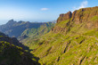 © Ditlevsen - Winding road leading to a small village between the mountains, Tenerife, Canary Islands, Spain