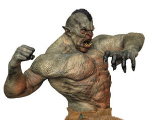 power ogre in white background