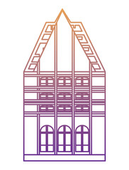 Poster - saint pierre cathedral icon over white background, vector illustration