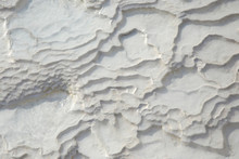 Texture Of Travertine In Pamukkale, Turkey