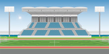 Sport Stadium Grandstand To Cheering Sport .