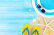 Colorful summer holiday beach background