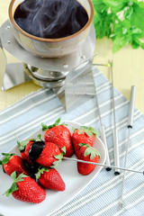 Canvas Print - Chocolate fondue