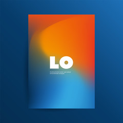Wall Mural - colorful flyer or cover design for your business with abstract blurred pattern - applicable for repo