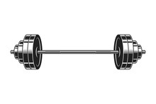 Vintage Barbell For Bodybuilding Icon