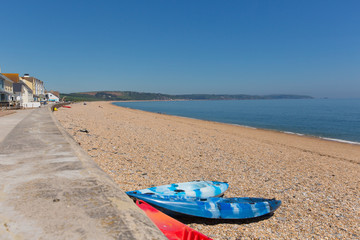 Canvas Print - Slapton Sands beach Devon from Torcross in direction of Dartmouth 