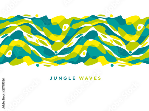 Abstract jungle geometric d...