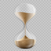 Sandglass On A Transparent Background