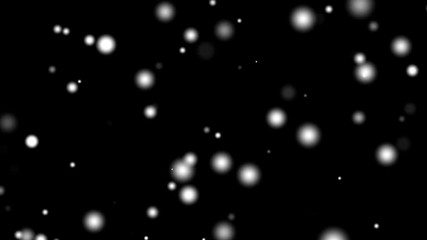 Poster - Pleasant movement of particles. Digital wallpaper. Seamless loop.