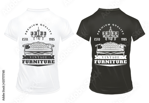 Vintage Furniture Prints Template