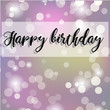 © Анна Магляк - happy birthday, vector handwritten text on beautiful blurred background