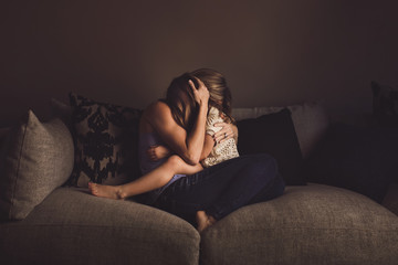 motherhood mother and daughter in embrace, loving, caring, protection, a mother's love, hug, squeeze