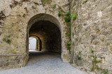 Fototapeta  - Gate with tunnel in olf fortification in Germany