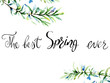 Watercolor illustration of Rosemary with title the best spring ever
