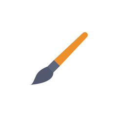 Poster - paint brush colored icon. Element of school icon for mobile concept and web apps. Detailed paint brush icon can be used for web and mobile. Simple icon
