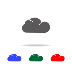 Poster - Cloud, Cloudy icon. Elements of weather in multi colored icons. Premium quality graphic design icon. Simple icon for websites, web design, mobile app, info graphics
