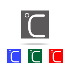 Poster - Celsius icon. Elements of weather in multi colored icons. Premium quality graphic design icon. Simple icon for websites, web design, mobile app, info graphics