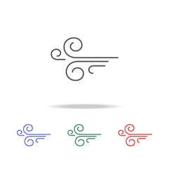Poster - wind icon. elements of weather in multi colored icons. premium quality graphic design icon. simple i