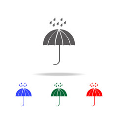 Poster - Umbrella rain icon. Elements of weather in multi colored icons. Premium quality graphic design icon. Simple icon for websites, web design, mobile app, info graphics