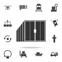 Poster - container icon. Detailed set of logistic icons. Premium graphic design. One of the collection icons for websites, web design, mobile app
