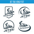 Jet Ski Logo Designs Template Set