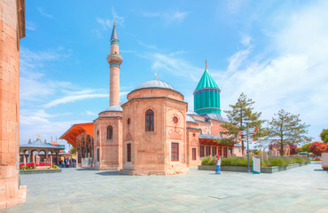 Wall Mural - Mausoleum of Mevlana in Konya. Turkey.