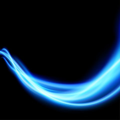 Wall Mural - bright abstract swoosh futuristic abstract speed wave lines over dark layout