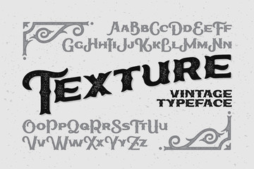 Wall Mural - Vintage typeface named 