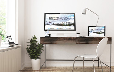 Poster - home office devices  responsive design