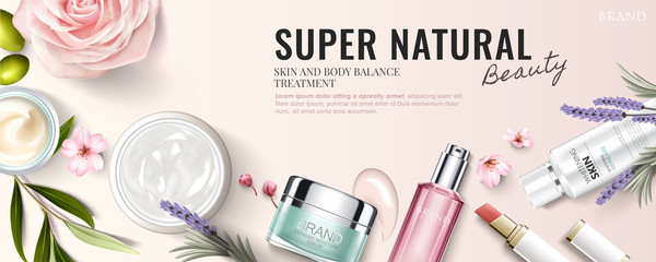 cosmetic product banner ad