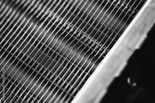 Fotografía Part of the radiator for cooling the engine close-up