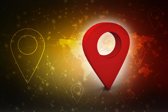 3d  rendering travel and navigation planning, concept