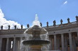 Rome. Large fountain located in Piazza San Pietro.