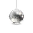 Silver Disco Ball Vector.