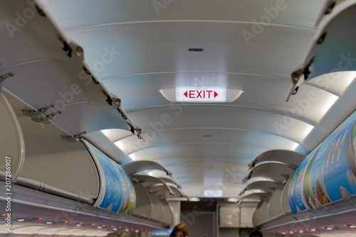 overhead luggage compartment