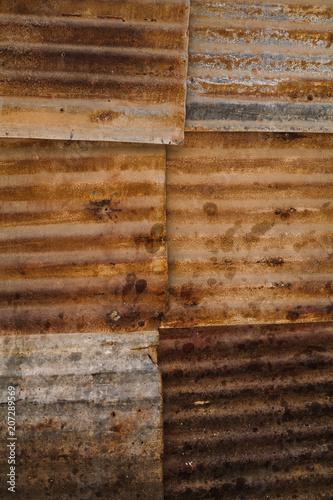 Pared De Chapa En Chabola De Pais Pobre Buy This Stock Photo And