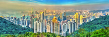 Skyline Of Hong Kong From Victoria Peak