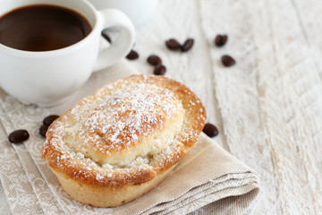 Wall Mural - Italian coffee set for breakfast