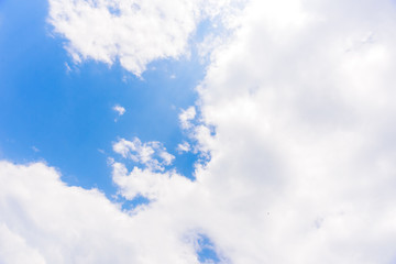 The nature of blue sky with cloud in the morning.