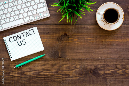 Template For Contacts Background For Contact Information