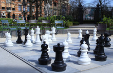 Park With Big Chess Figures