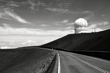 Wall Mural - 4,200 meter high summit of mauna kea, the world's largest observatory for optical, infrared, and sub
