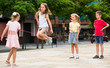 © JackF - children with jumping rope at playground.