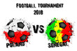 Soccer game  Poland vs Senegal