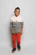© CreativeSoul/Creative Flame - Smiling boy posing against white background