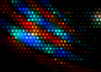 Wall Mural - Bright Romantic Spotlight Lights Background  - Disco Party LED  Projector Light Design
