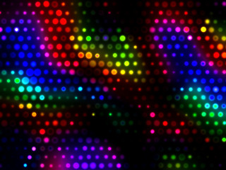 Wall Mural - Bright Romantic Spotlight Lights Background  - Disco Party LED  Projector Light Design
