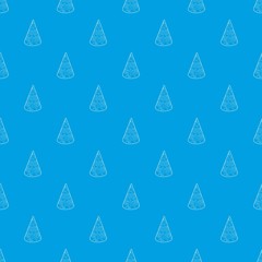 Wall Mural - Cap pattern vector seamless blue repeat for any use